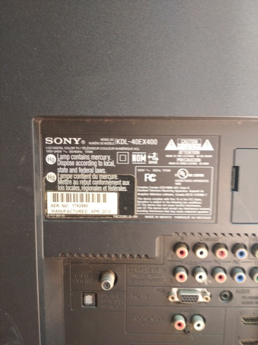 Imagen 2 de 4 de Tv Sony Bravia 40 Para Repuesto