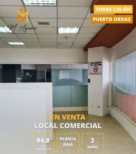 Imagen 1 de 5 de Local Comercial En Venta, Torre Colon, Puerto Ordaz