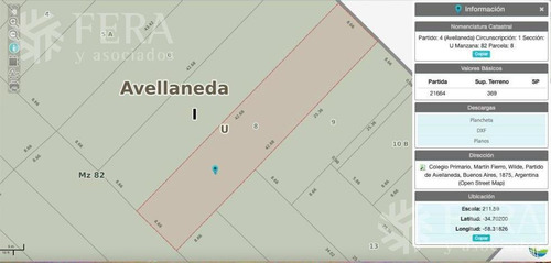 Imagen 7 de 7 de Venta Terreno Ideal Inversor En Wilde (29603)