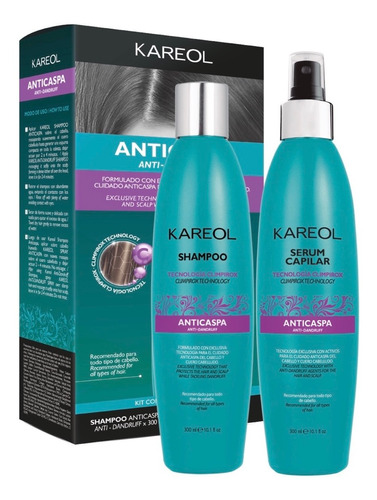 Kareol Anticaspa Serum Y Shampoo · Protege Cuero Cabelludo