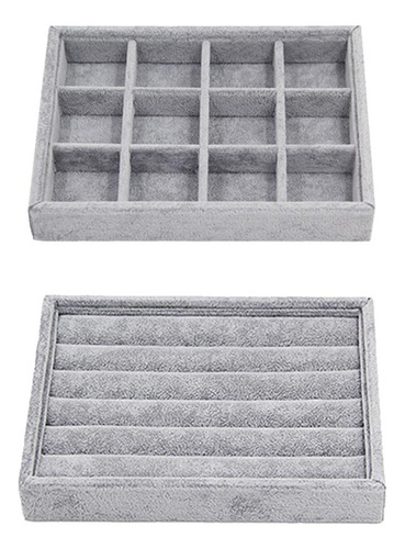 2x Caja De Exhibición De Brazalete De Bandeja Pendiente