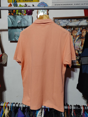 Chomba Lacoste 1212 Og Naranja Pastel Talle L O Xl Slim (Usado)