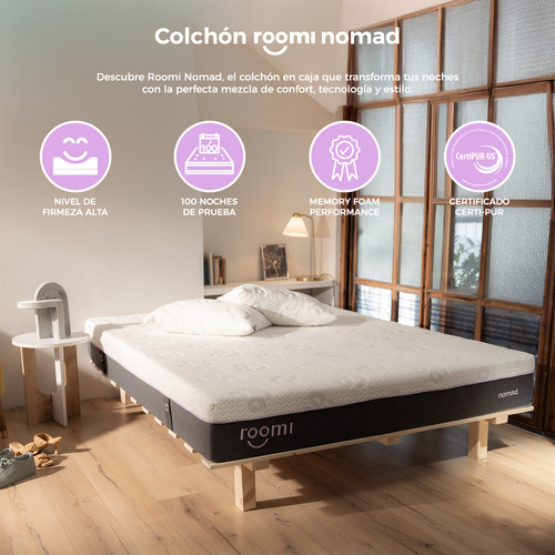 Colchón King Size Roomi Nomad Memory Foam