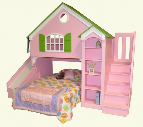 Cama Barbie,casa Barbie,castillos,niño, Niña Parque Infantil
