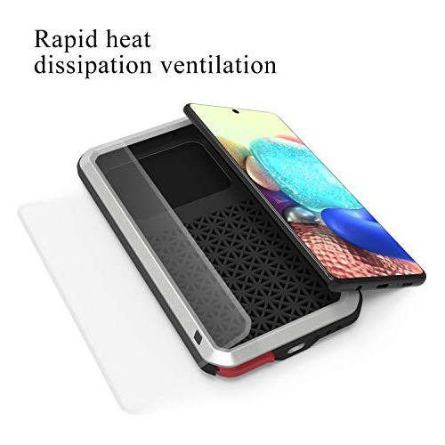 Funda Para Samsung Galaxy A71 5g Metal Y Silicon Gel