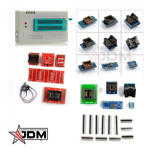Imagen 3 de 10 de Programador Usb Universal Tl866 Con 24 Adaptadores + Cuotas