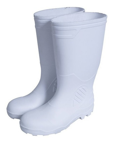 Botas Sanitarias #7 Surtek 137560 Pvc Blanco Antiderrapan /v