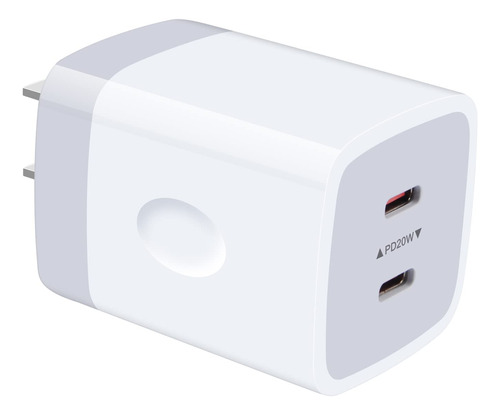 Bloque Cargador Usb C 40 W Puerto Dual Adaptador Corriente X