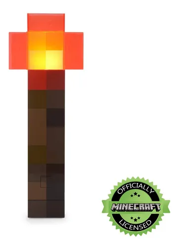Lámpara Led Minecraft Redstone, 32 Cm, Recargable Por Usb