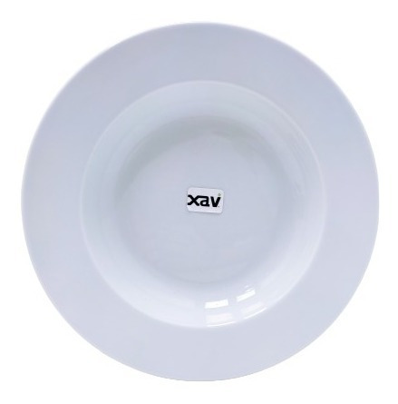 6 Plato Hondo Porcelana Delta 27cm Contihome Cn. 8203 Xavi