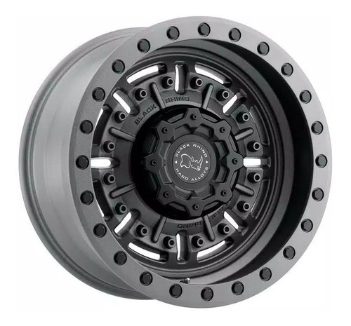 Rin Black Rhino Abrams Gris 20x9.5 8x170 Offset -18 (f250)