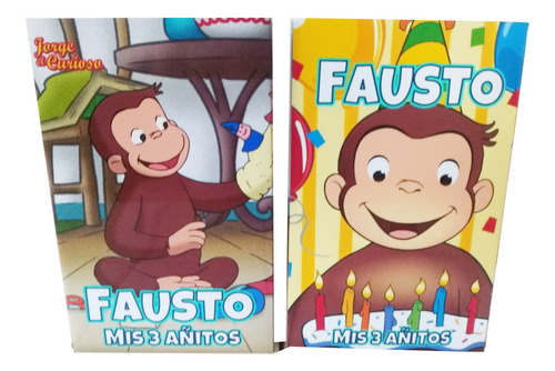Souvenir Jorge El Curioso 20 Bolsitas Personalizadas Cumple