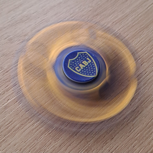 Juguete Spinner Boca Juniors Fidget Anti Estres Azul