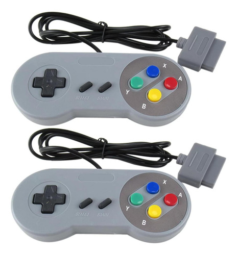 Controlador Usb Gamepad Hevituwhe 2-pack Snes Retro 16 Bits