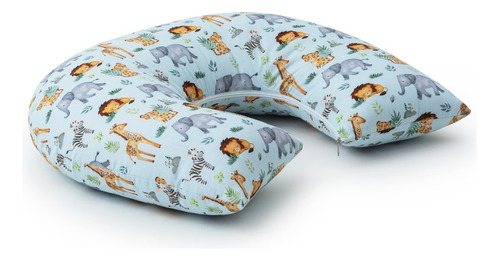 Almofada Para Amamentação Travesseiro Para Gêmeos - Grande Cor SAFARI N°3