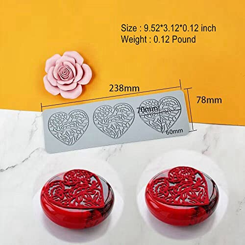Molde De Encaje Para Fondant Con Hojas Huecas En 3d, Múltipl