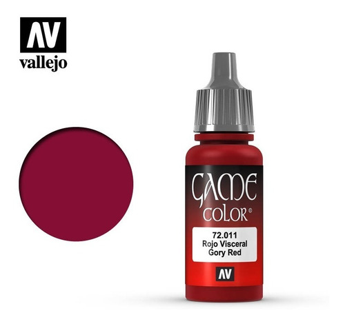 Tinta Gory Red 72011 Game Color Vallejo Modelismo