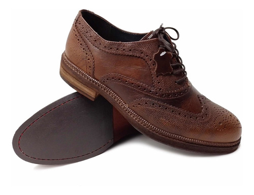 Imagen 9 de 9 de Zapato Para Caballero Bostoniano Fina Piel Vacuno Artesanal