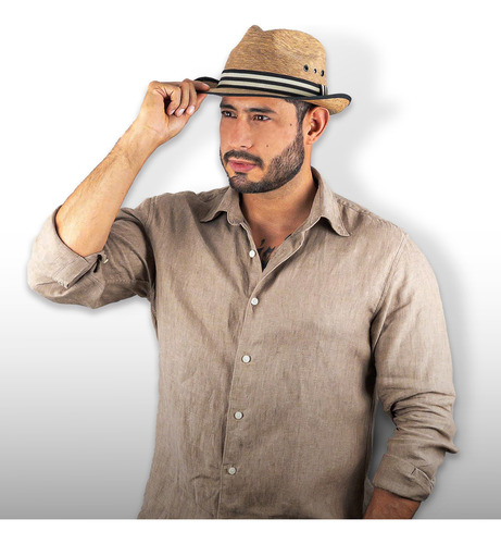 Axcento Sombrero De Palma Estilo Panamá Para Hombre M/l