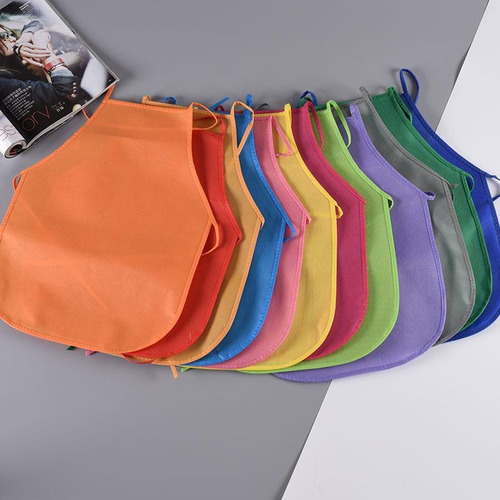 Delantal No Tejido Multicolor Para Niños: Póngase En Contact