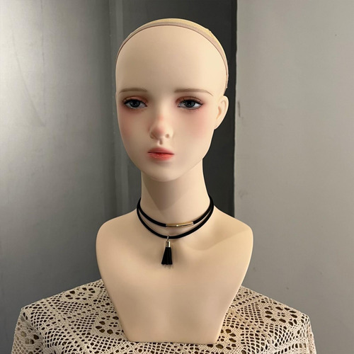 Cabeza De Maniquí Femenino Para Cosmetología, Tocado
