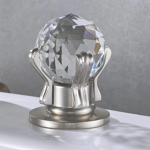 Grifo Led Lavatorio Pomo De Cristal