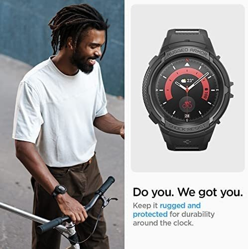 Imagen 4 de 9 de Funda Malla Spigen Rugged Armor Pro Galaxy Watch 5 Pro