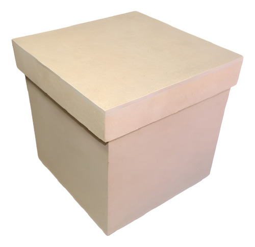 Caja Cubo 15x15x15cm Fibrofácil Sin Tapa Para Pintar X30 U.