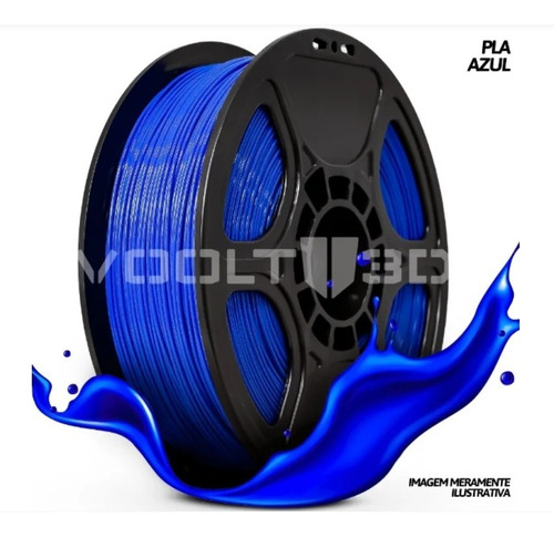 Filamento Impressão 3d Voolt Pla Azul 1kg