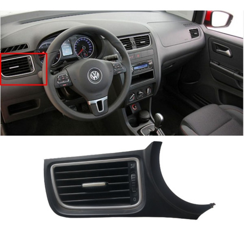 Imagem 2 de 10 de Difusor De Ar Lateral Esquerdo Volkswagen Crossfox