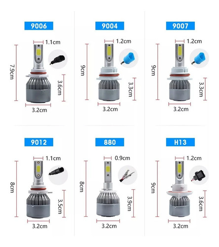 Cd: Kit Faros Delanteros Led Luz Alta Y Luz Baja Para Kia
