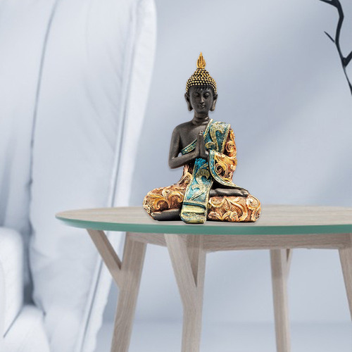 Buda Tailandés Sentado Estatua Oficina Decoración Yoga Zen