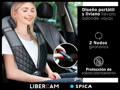 Imagen 6 de 10 de Masajeador Electrico Spica S-150 Cervical Espalda Pies Cabez
