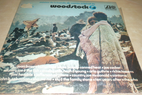 Woodstock Banda De Sonido Vinilo Triple Excelente Vintage