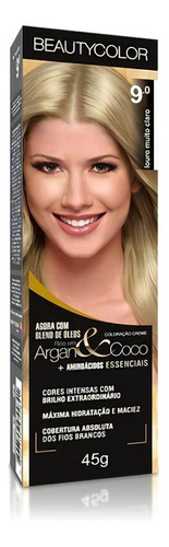 Tintura Beautycolor Argan&Coco Beautycolor tom louro muito claro 9.0