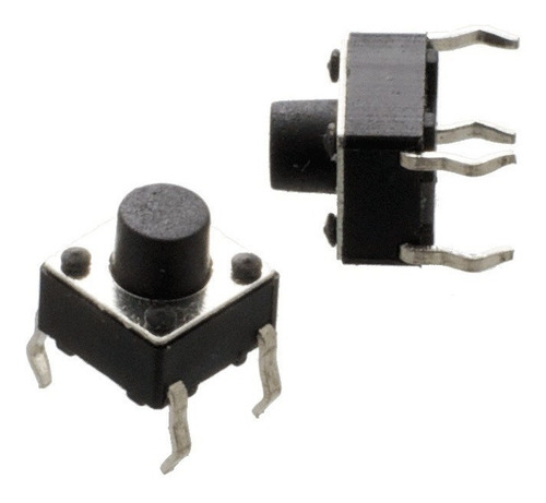 Microswitch Push Buton 6x6mm 4 Pines 10 Piezas