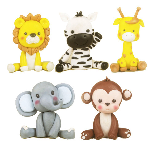 Y Decoración Para Tartas De Cumpleaños Con Animales, Safari