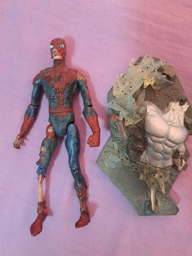 Marvel Select Spider-man Zombie Completo Original Cap Hulk 