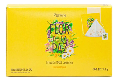 Te Flor De La Paz, Pureza 100% Organico 19,2g