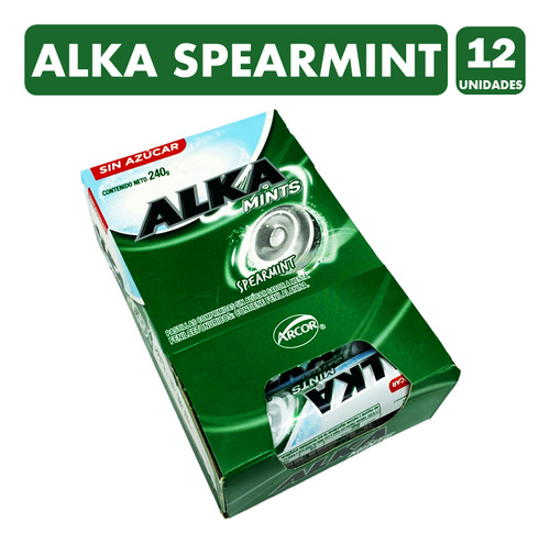 Alka Vitafresh Menta - Verde Libre De Azúcar(caja Con 12u)