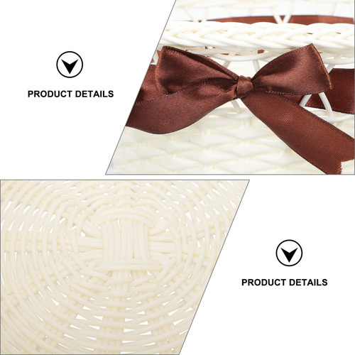 J Cesta For Boda, Flor Y Niña, Cesta Tejida Hecha A Mano Con