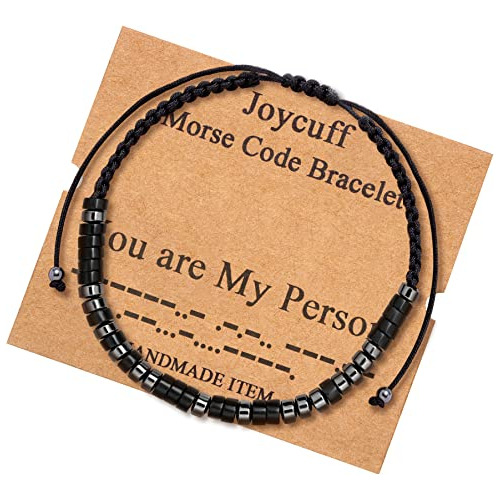 Joycuff Eres Mi Persona Morse Code Pulseras Para 9pv1i