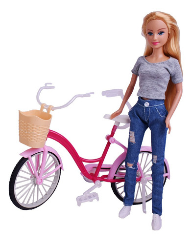 Muñeca Paloma Y Su Bicicleta El Duende Azul 7576