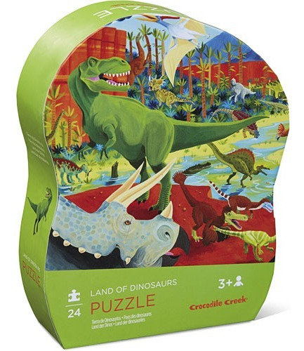 Rompecabezas Puzzle De Carton 24 Piezas Dinosaurios 41189