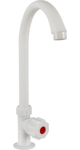 Griferia Individual Llave Fregadero Plastico Blanco