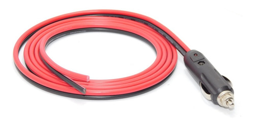 Imagen 4 de 4 de Conector Toma Macho 12v Encendedor Indicador Led 2mts Cable