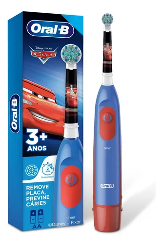 Escova de Dente Elétrica Infantil Oral-B Carros 1 Unidade