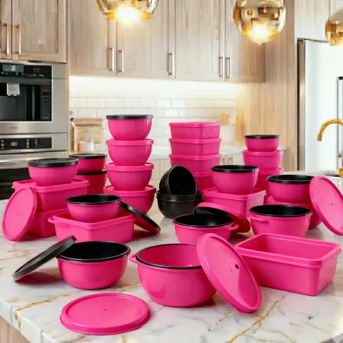 Kit 24 Potes Para Cozinha Sortidas Organizador Mantimentos