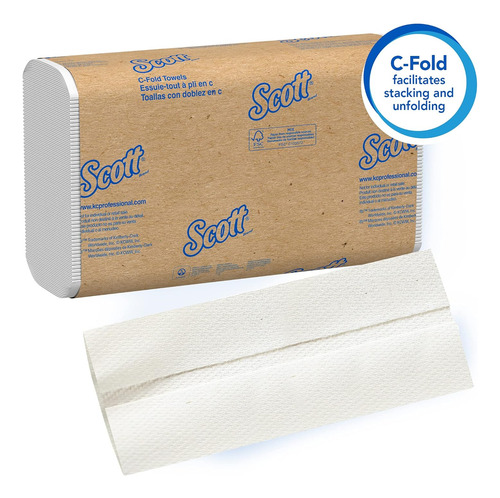 Zama Scott Toallas De Papel C-fold Para Dispensador, Kimberl