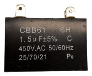 Condensandor A/a  1.5 Mf 450v Cuadrado